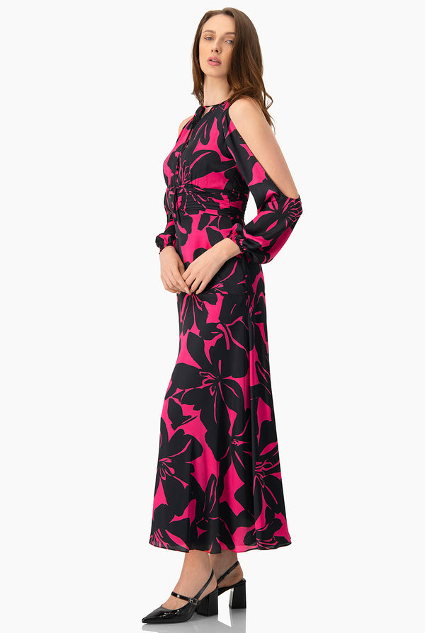 Maxi vestido hombros descubiertos