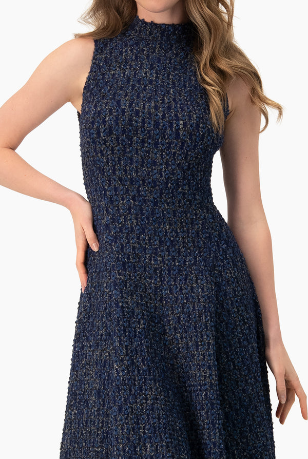 Vestido maxi sin mangas marino