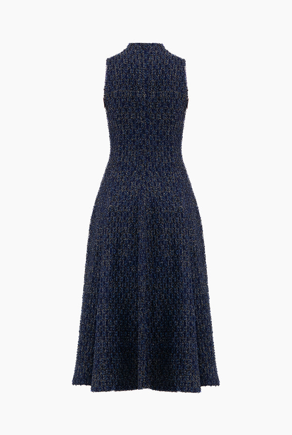 Vestido maxi sin mangas marino