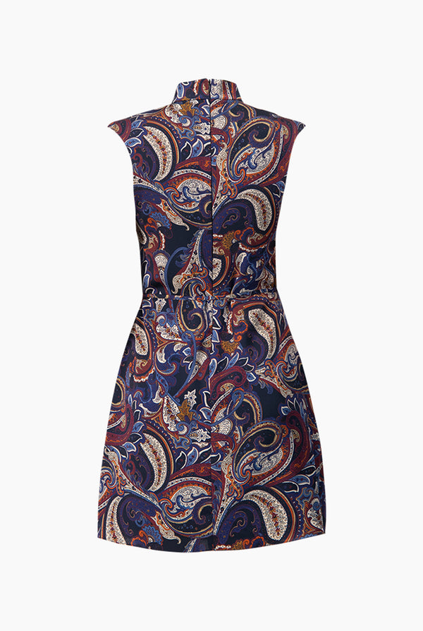 Vestido corto de hombro caido