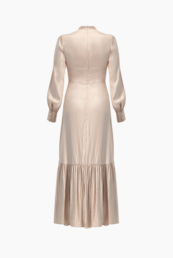 Vestido maxi de escote V