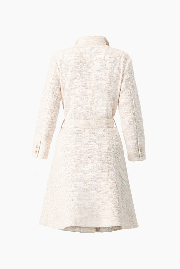 Vestido tejido con cinturon