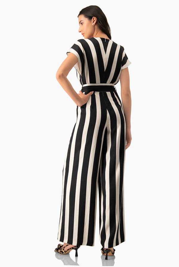 Jumpsuit hombro caido y cinta