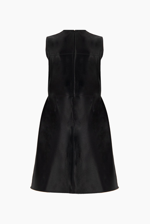 Vestido sin mangas y cuello redondo