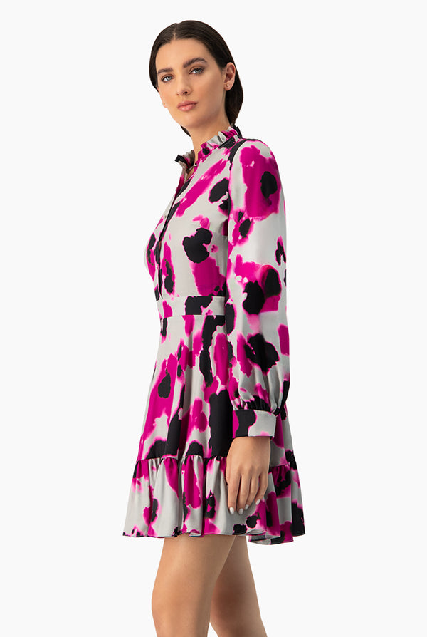 Vestido estampado corto