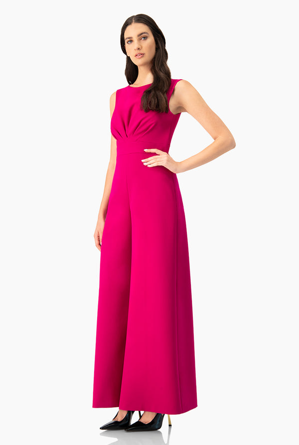 Jumpsuit amplio de cuello redondo