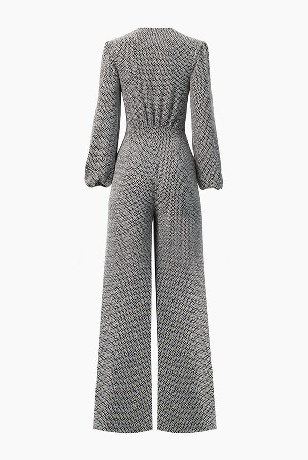 Jumpsuit plata de escote en V