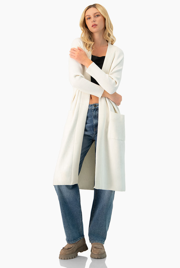 Cárdigan Largo Tejido