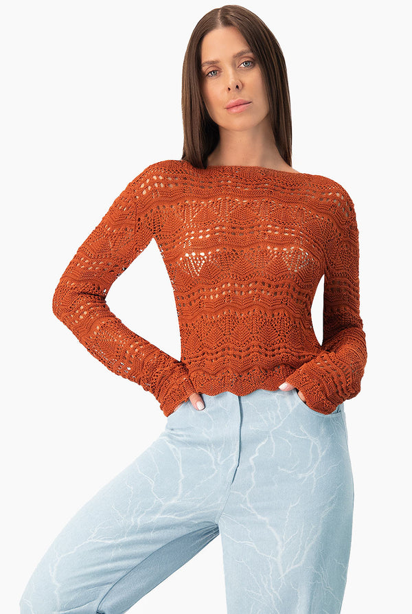 Pullover Abierto Calado