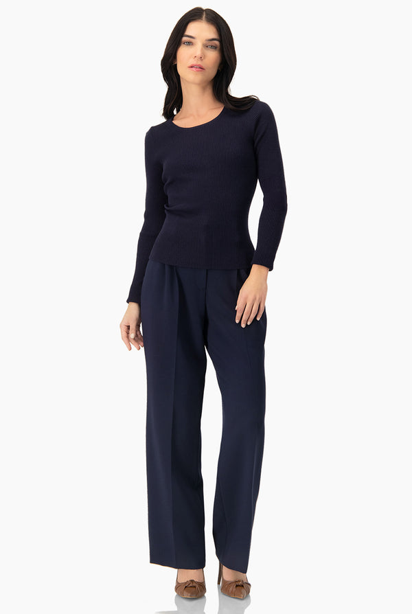 Suéter Basic Canalé