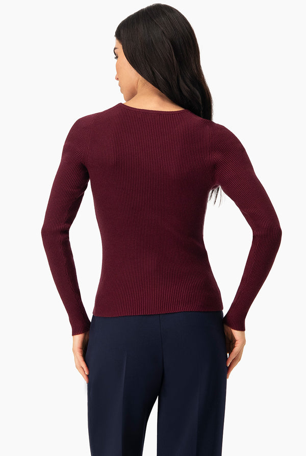 Suéter Basic Canalé