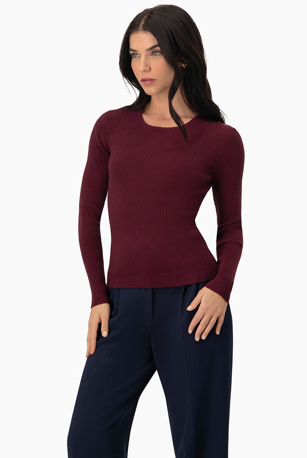 Suéter Basic Canalé