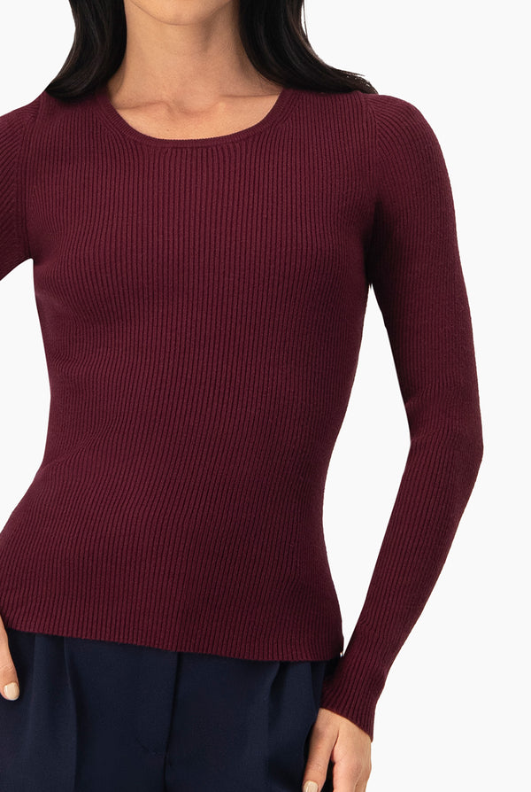 Suéter Basic Canalé