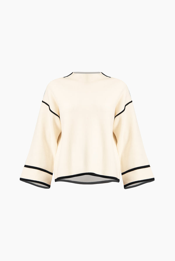 Pullover Ribete En Contraste