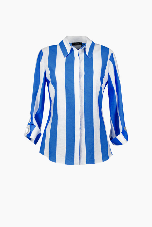 Camisa recta de manga larga