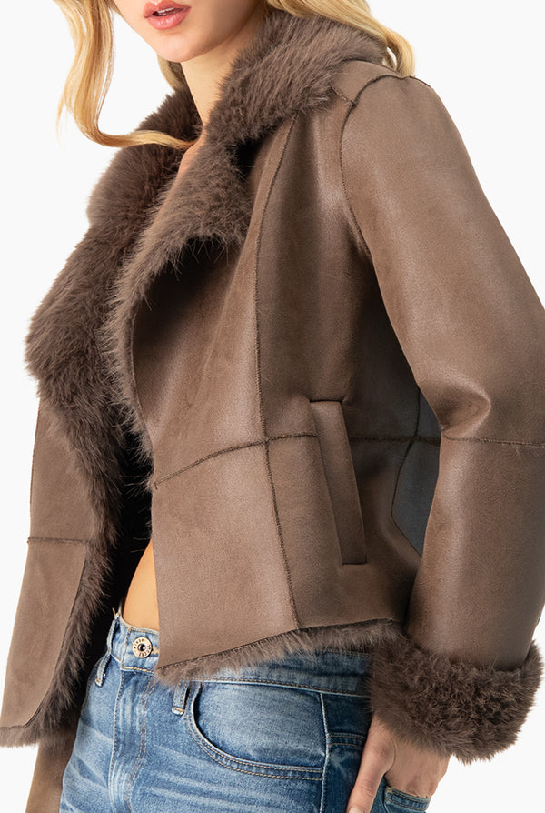 Suede Brown Coat