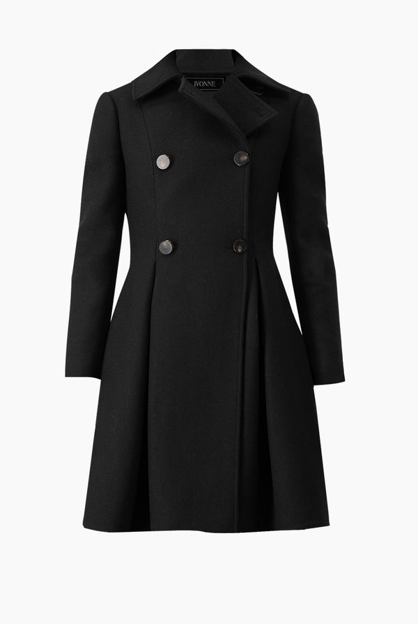 Abrigo largo doble botonadura