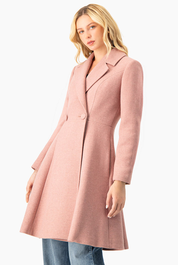 Abrigo largo cruzado de dos botones