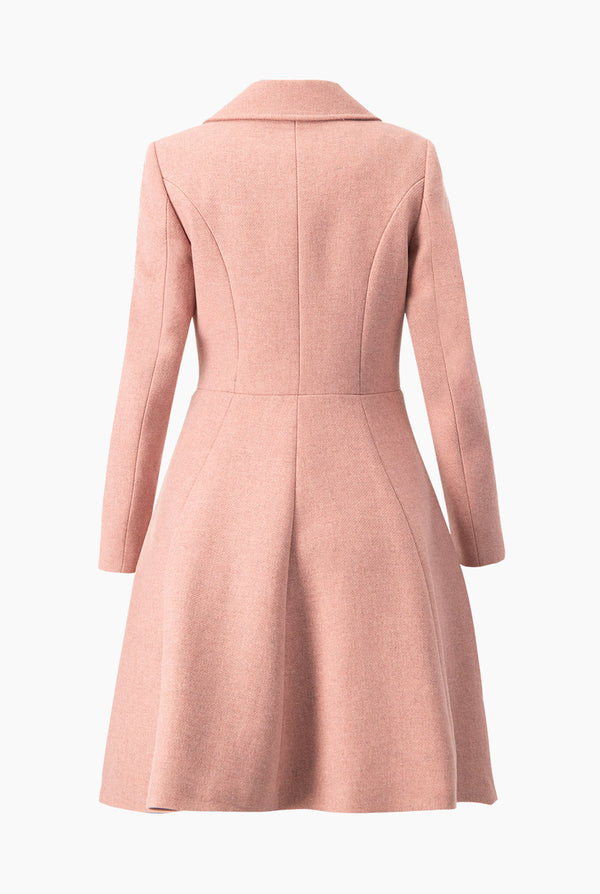 Abrigo largo cruzado de dos botones