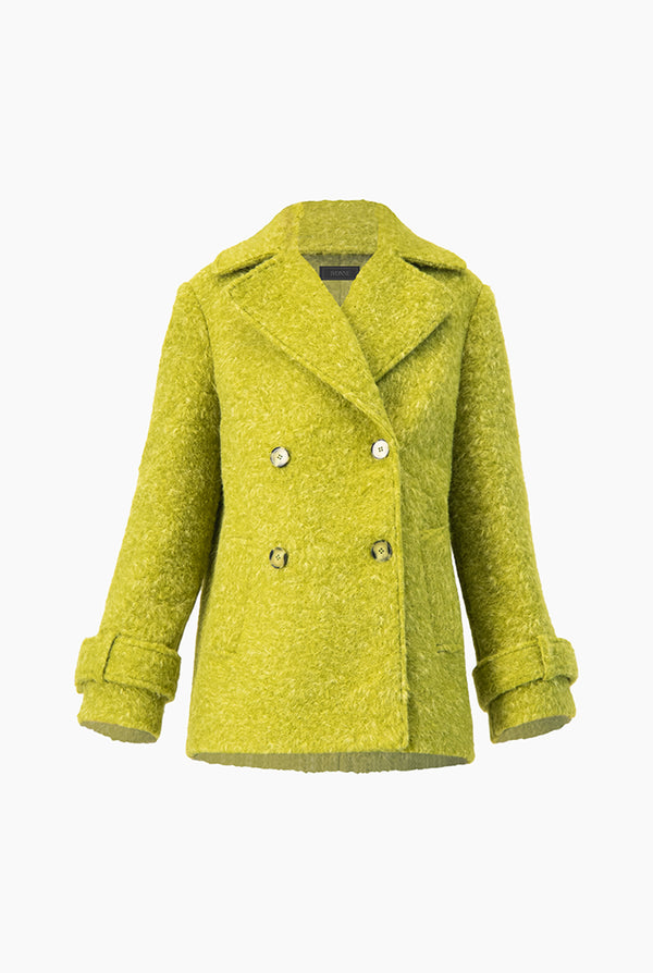 Abrigo liso de maxi solapa