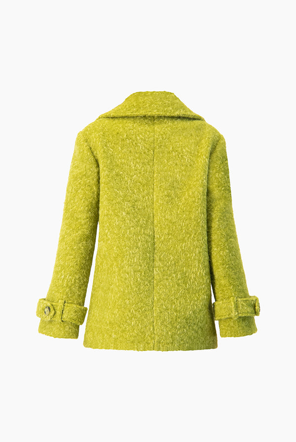 Abrigo liso de maxi solapa