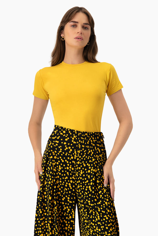 Playera basica recta manga corta