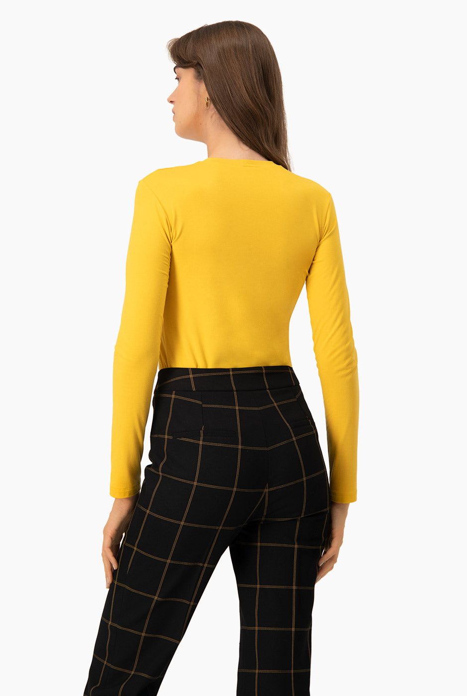 Playera basica recta manga larga