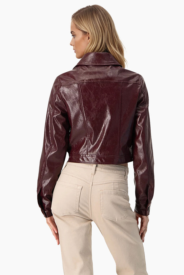 Chaqueta PU Glossy
