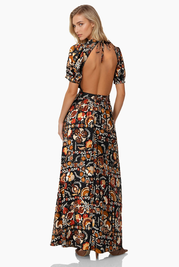 Maxi vestido de espalda descubierta