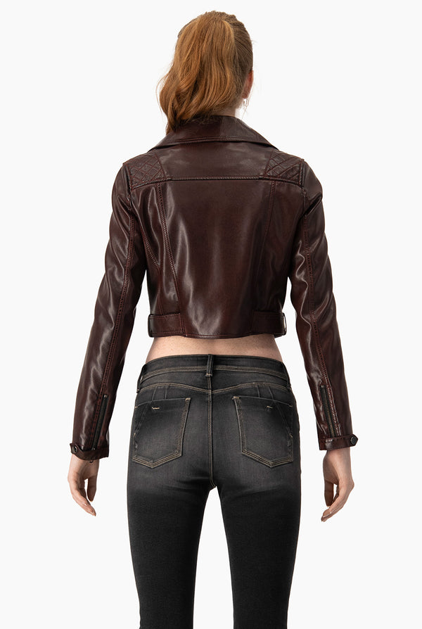 Chaqueta Biker Burned