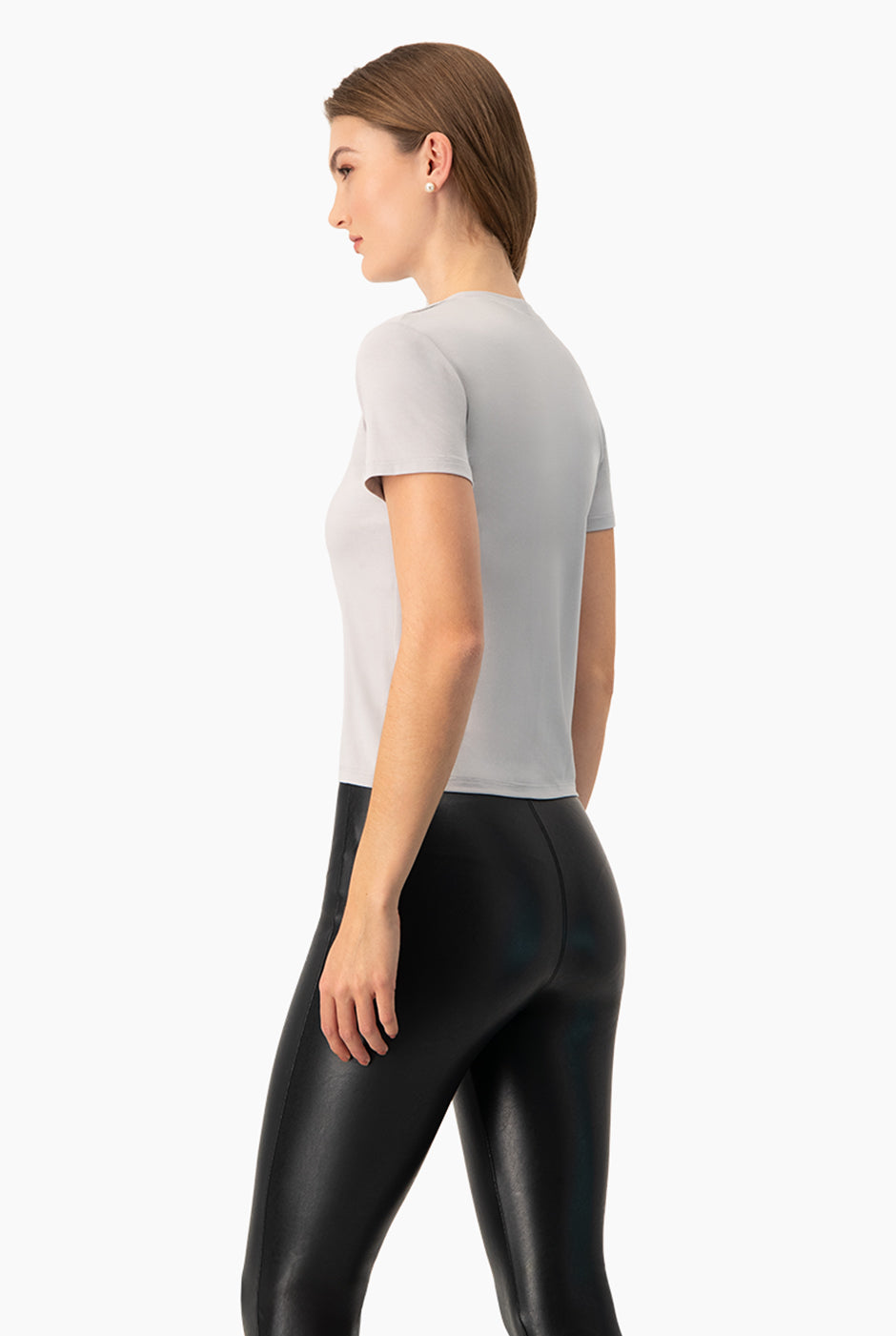 Playera basica recta manga corta