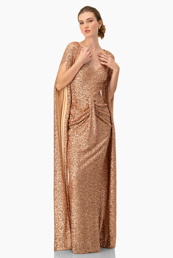 Vestido de manga con abertura