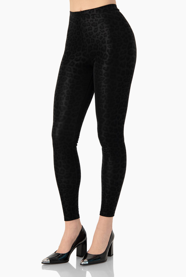 Pantalón PU Leopardo