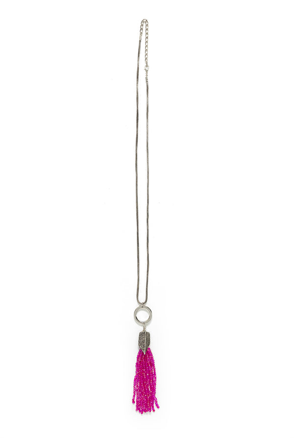 Collar Boho Fucsia