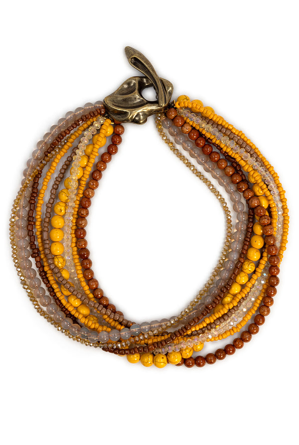 Collar Mustard Beads