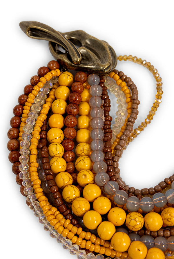 Collar Mustard Beads