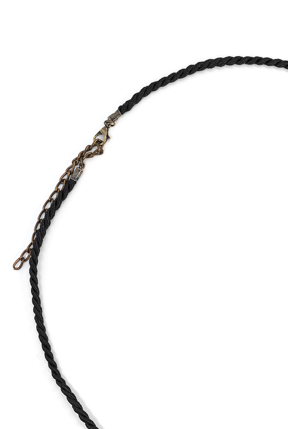 Collar Maxi Medallón en tonos mostaza con diseño espiral