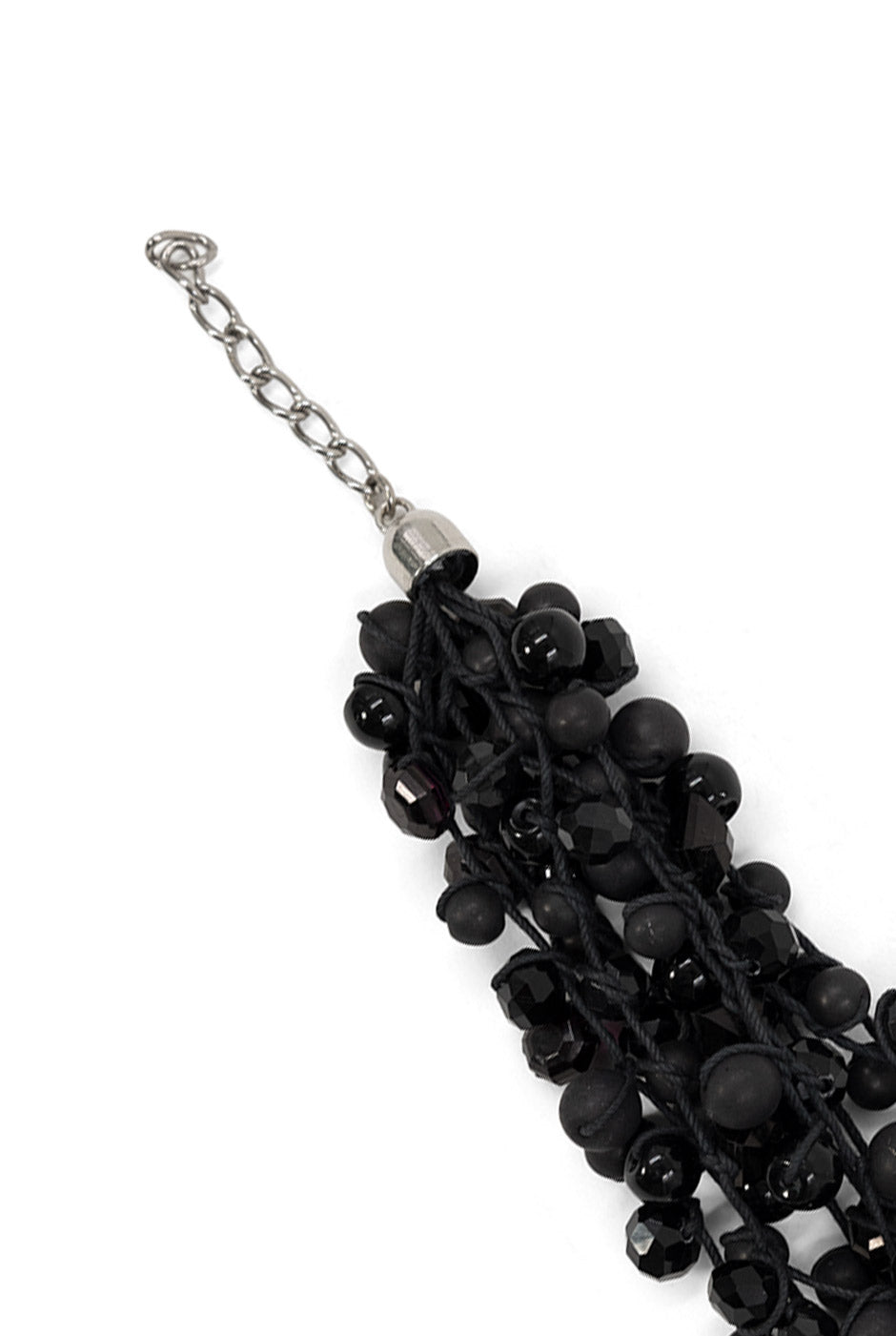 Pulsera Duo Black con abalorios mate y brillosos