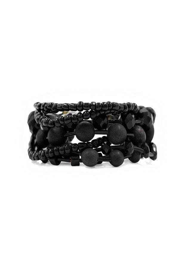 Pulsera Black Beads