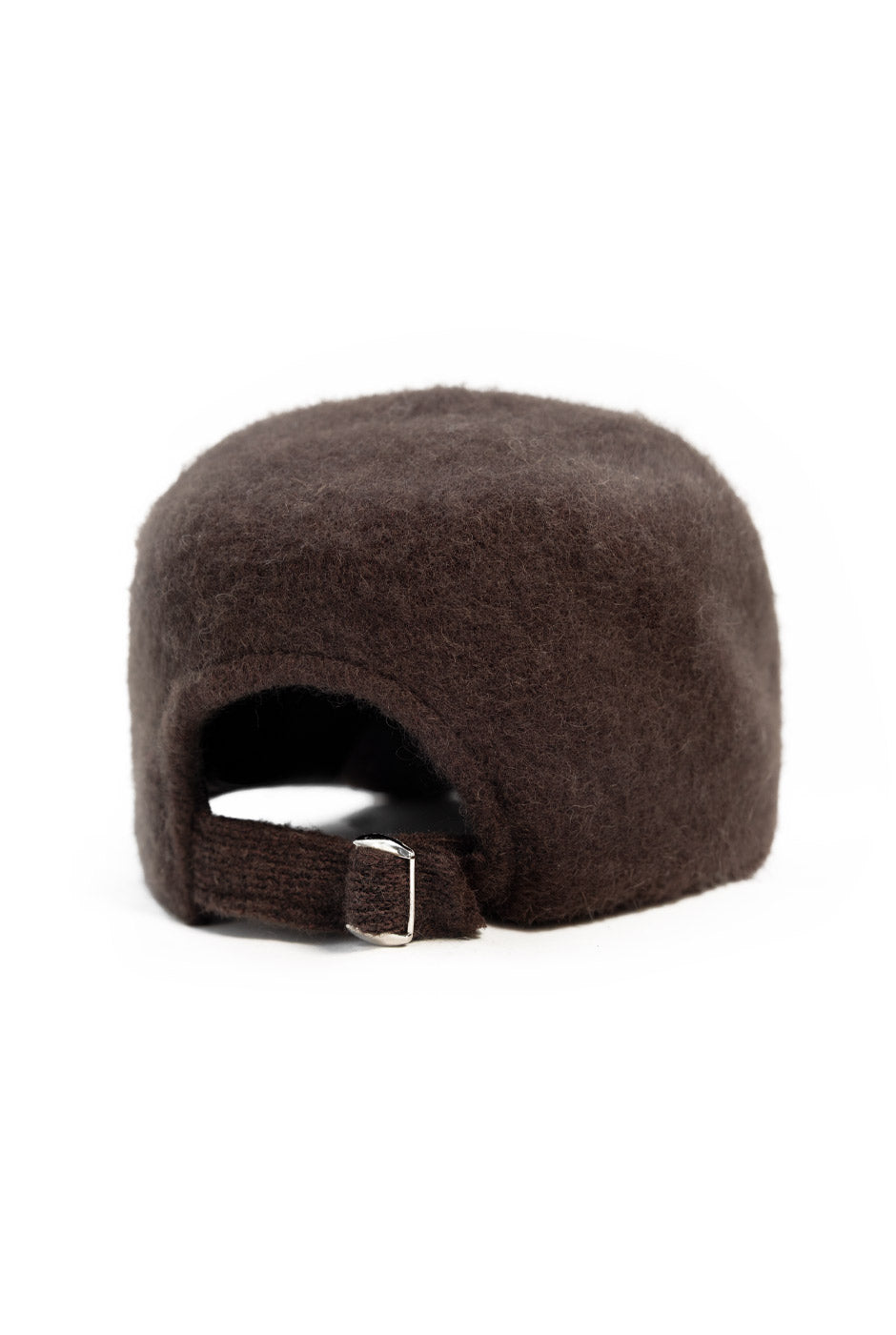 Gorra de lana ajustable en color chocolate