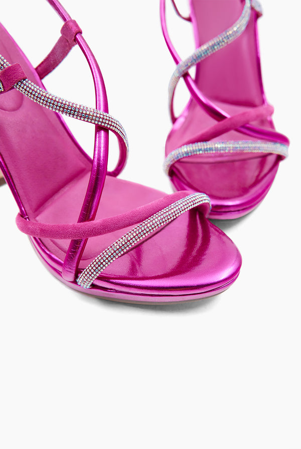 Sandalia Tiras Strass