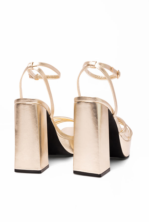 Sandalia Golden Leather