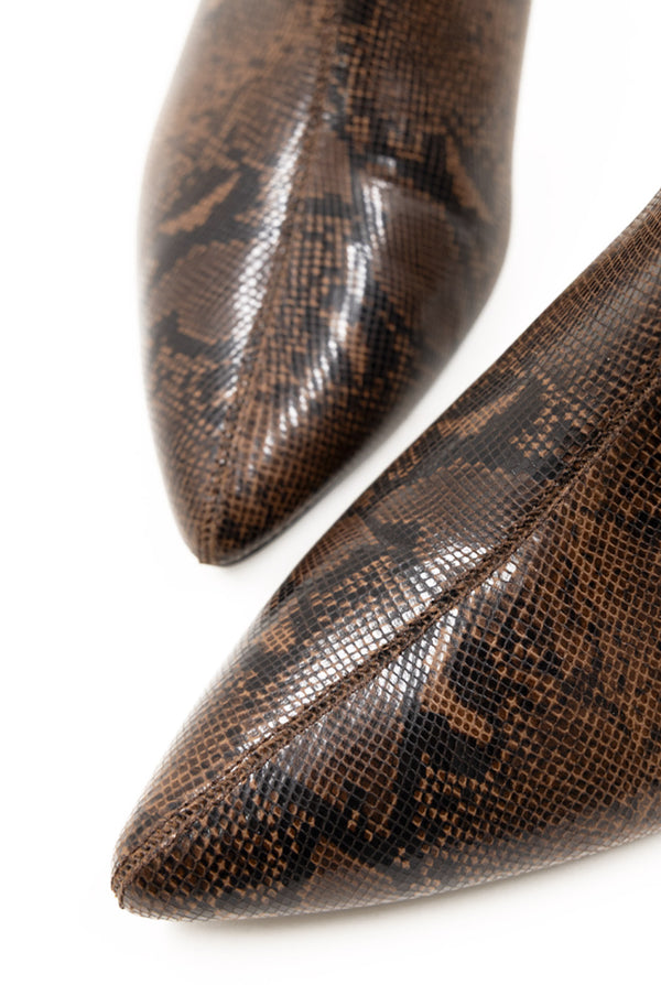 Botín Snake Print