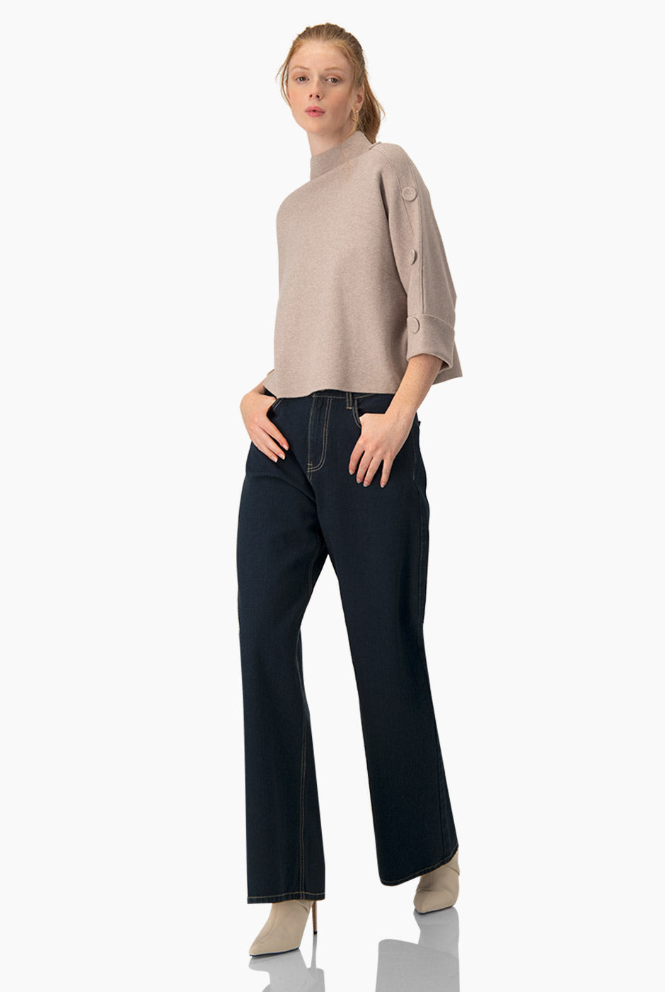 Pullover Oversized Buttons