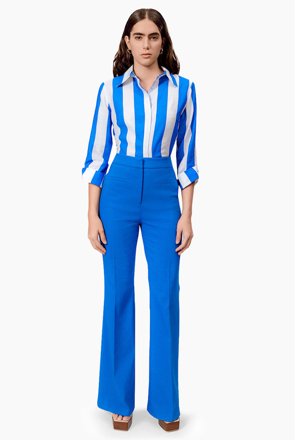 Camisa recta de manga larga