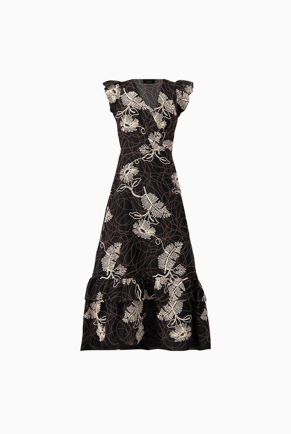 Vestido maxi escote en V