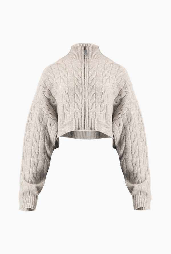 Suéter Cable Crop