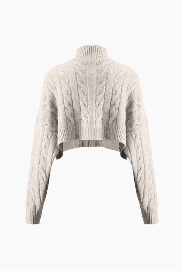 Suéter Cable Crop