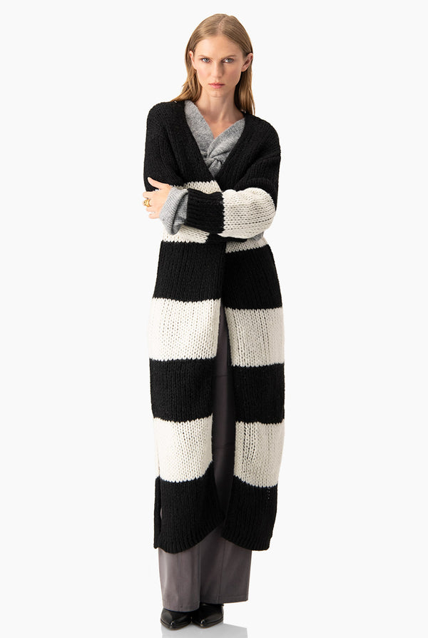 Cárdigan Crochet Stripes