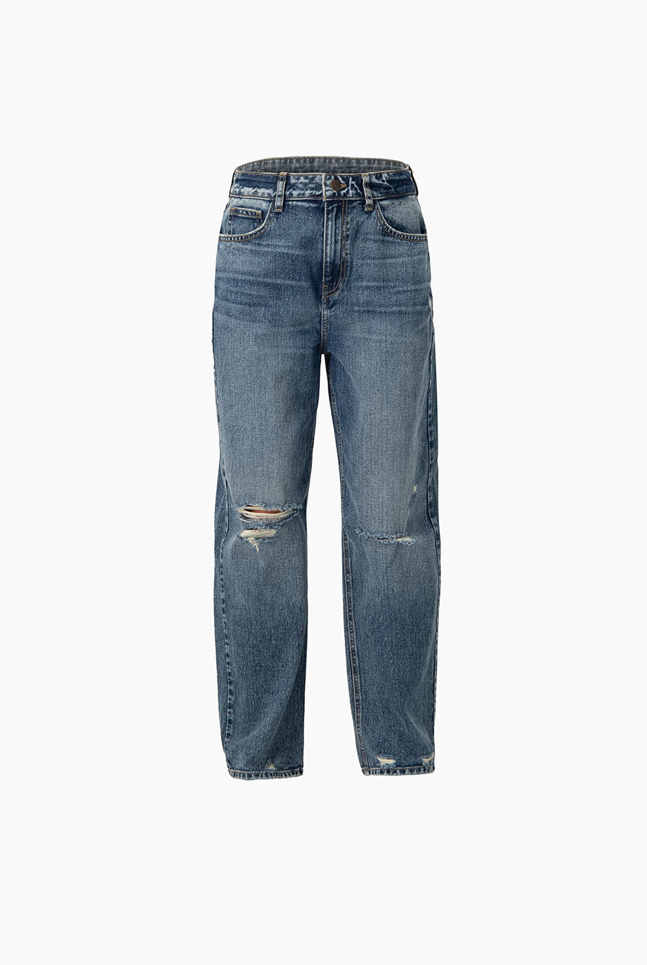 Jeans destroyed de pierna amplia